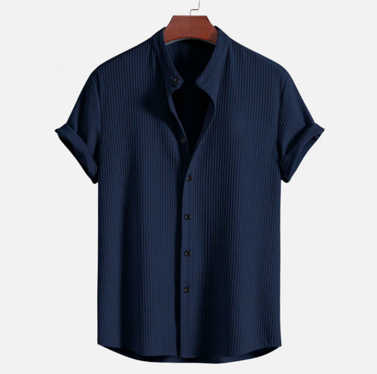 Men’s Summer Short Sleeve Loose Fit Shirt – Casual Lightweight Top