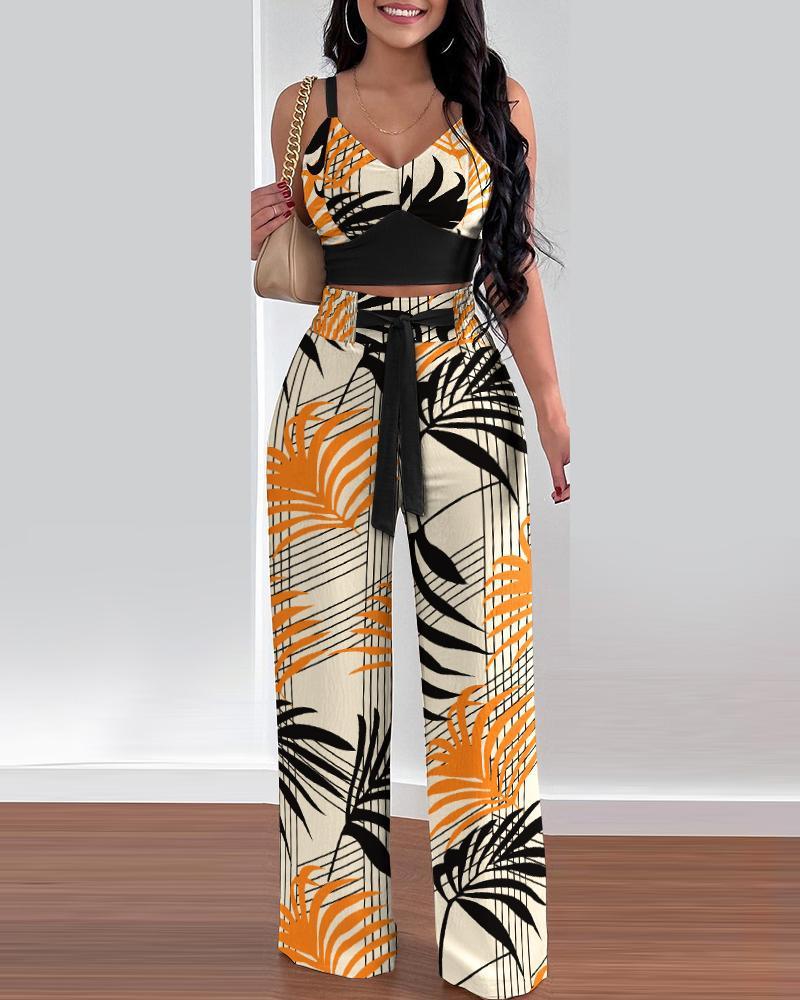 Women’s Fashion Two-Piece Suspenders Suit – Stylish Casual Outfit