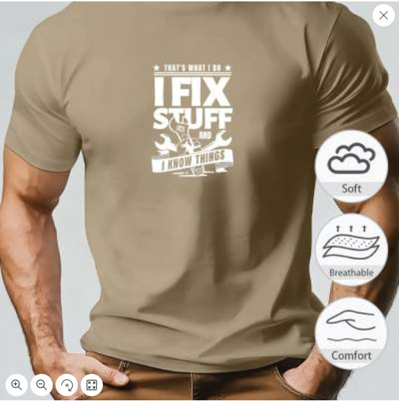 Men’s 3D Print Short Sleeve T-Shirt – Casual Graphic Summer Top