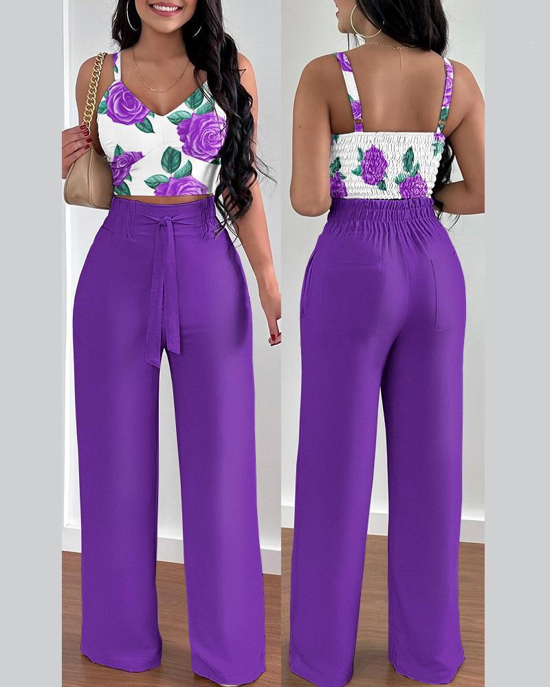 Women’s Fashion Two-Piece Suspenders Suit – Stylish Casual Outfit