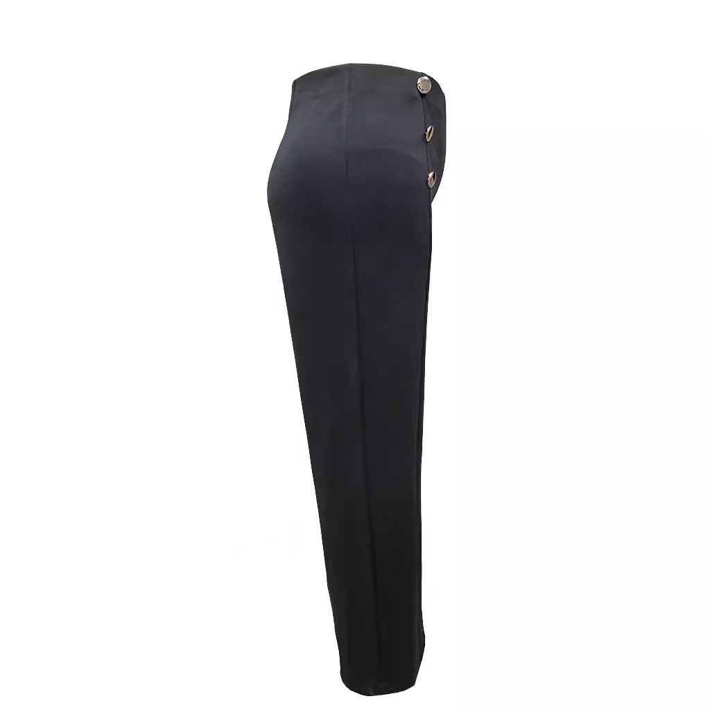 Plus Size Women’s Casual Straight-Leg Trousers – Slim Fit Comfortable Pants