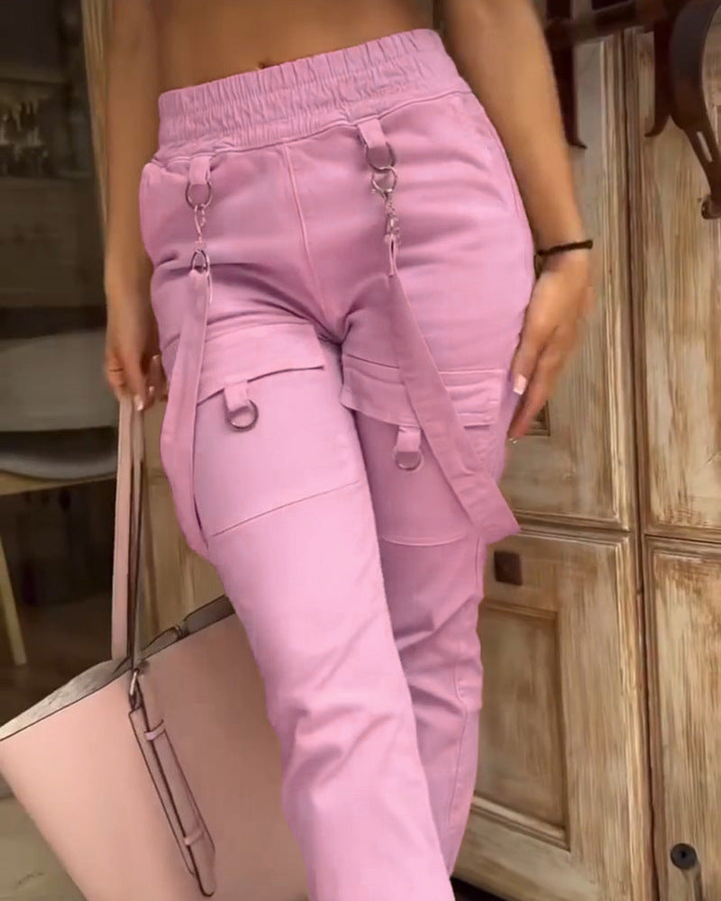 Women’s Slim-Fit Casual Lightweight Overalls – Thin Summer Jumpsuit