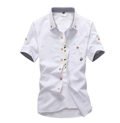 Men’s Embroidered Casual Shirt – Stylish Button-Up Shirt with Detailed Stitching