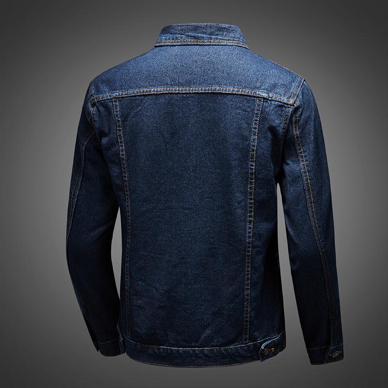 Men’s Vintage Blue Denim Jacket – Casual Button-Up Jean Outerwear