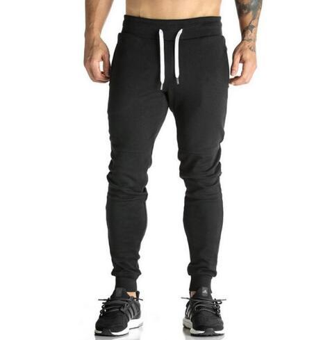Men’s Autumn/Winter Cotton Sweatpants – Slim Fit Gym Joggers for Fitness & Bodybuilding