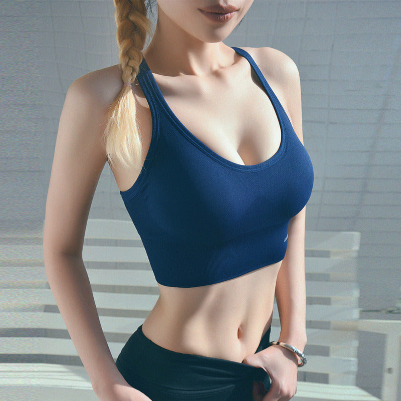 Women’s Breathable Hollow Fitness Sports Bra – Running & Yoga Athletic Top