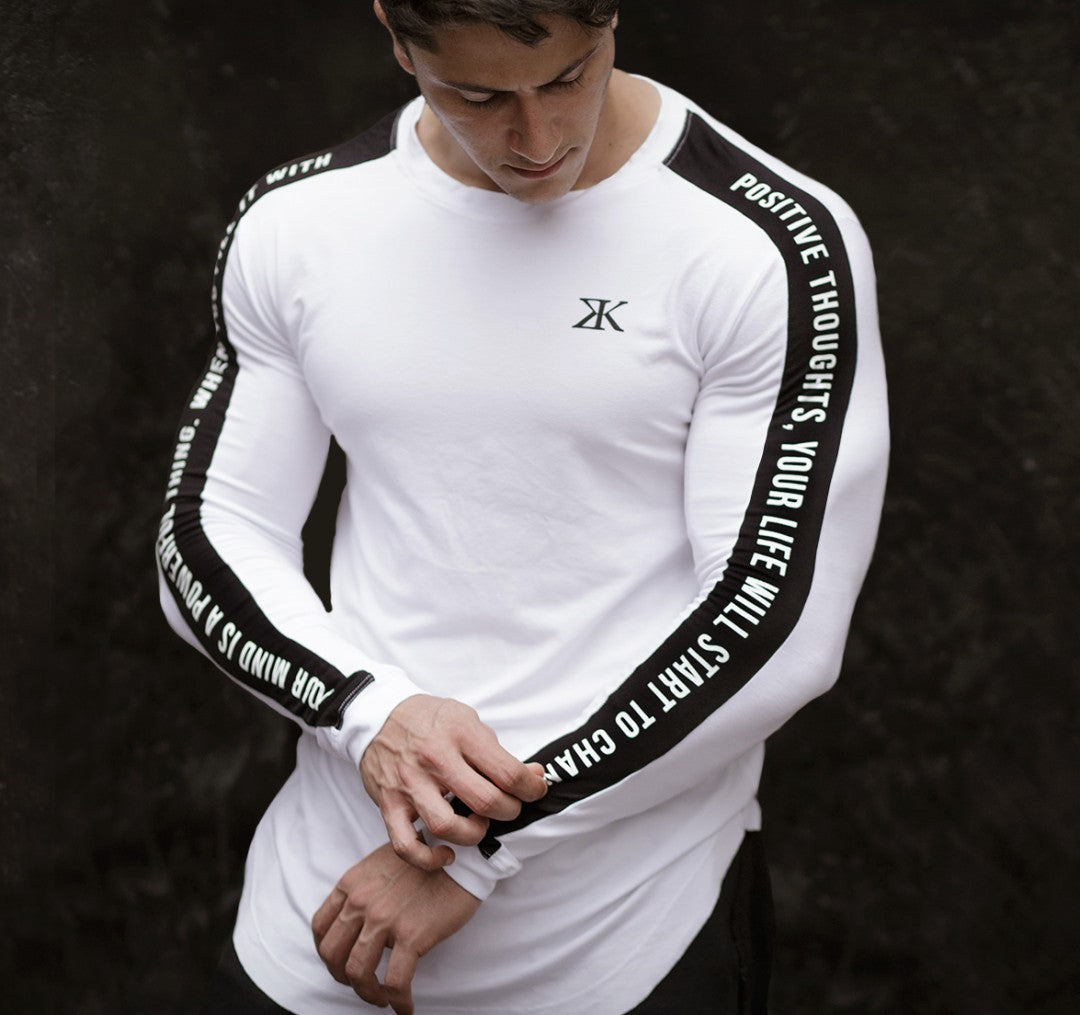 Men’s Long Sleeve Fitness Shirt – Breathable, Quick-Dry, Elastic Workout Top for Training