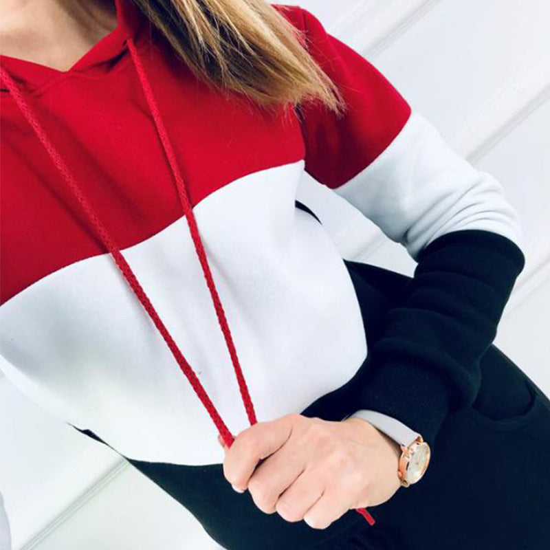 Women’s Hooded Tracksuit Set – Fashionable Autumn Casual Sportswear Outfit