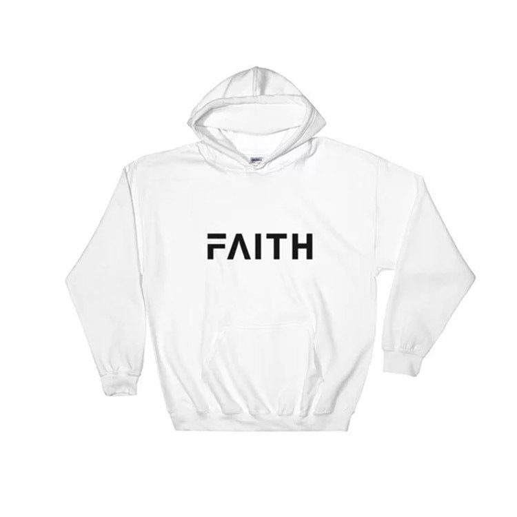 Women’s Hoodie with Faith Letter Print – Cozy Casual Pullover Sweatshirt