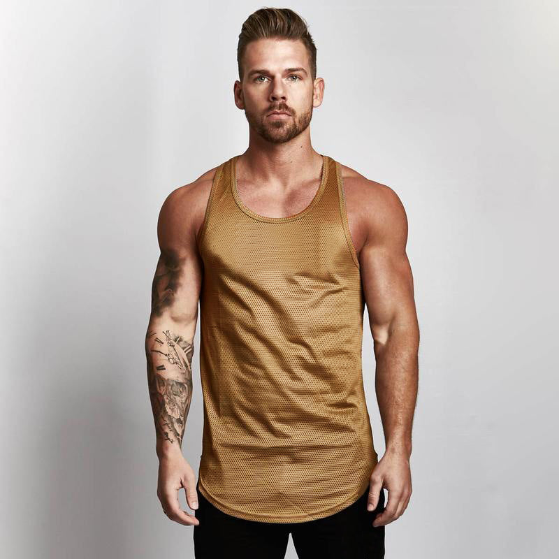Men's Gym Wear-Breathable Sportswear Vest for Workout & Training
