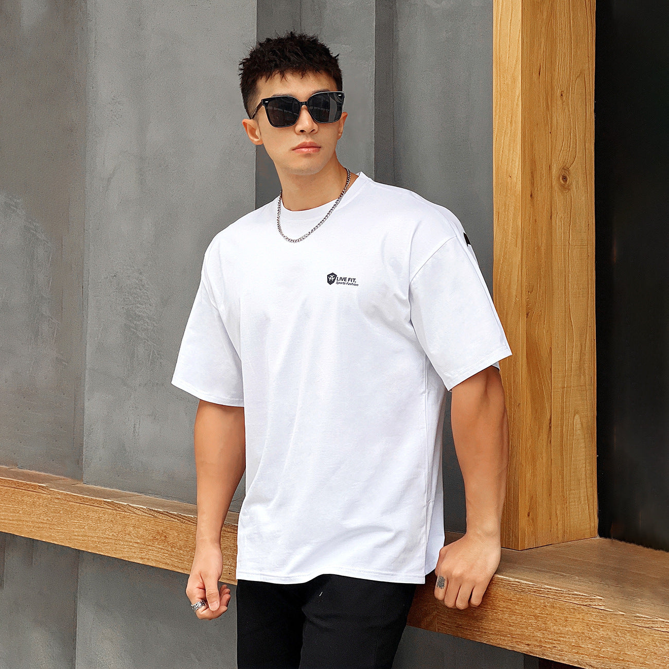 Men’s Short Sleeve Quick-Dry Printed Sports T-Shirt – Breathable Fashion Brand Activewear