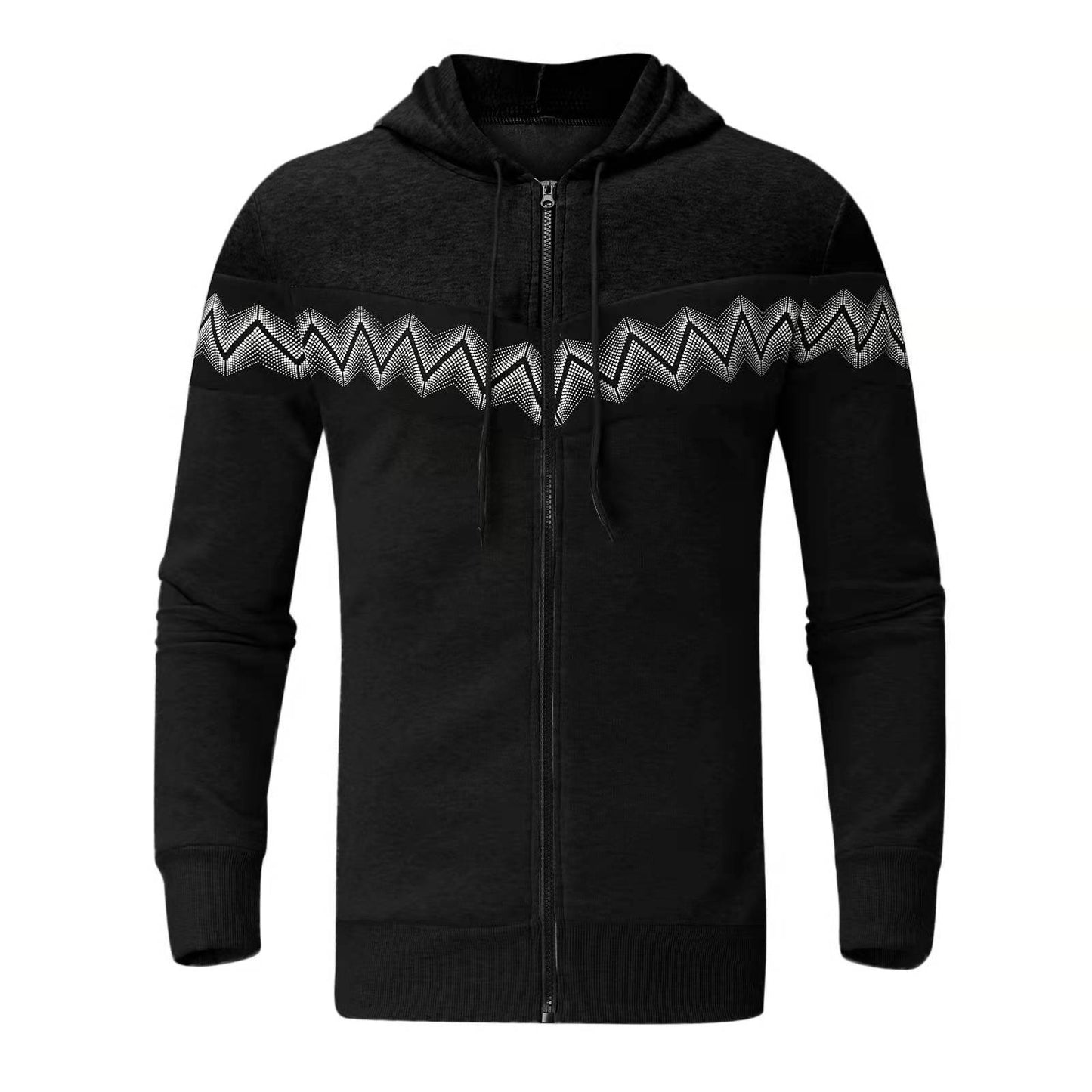 Men’s New Hooded Cardigan Sweater – Casual Sportswear Suit