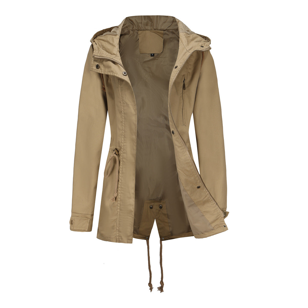 Women’s Oversized Cotton Anorak Coat – Loose Casual Jacket, Lightweight Spring/Fall Outerwear