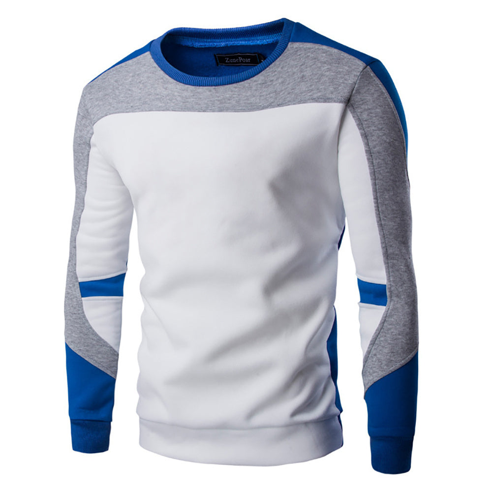 Men’s Casual Plush Baseball Sweater – Cozy Sportswear Jacket