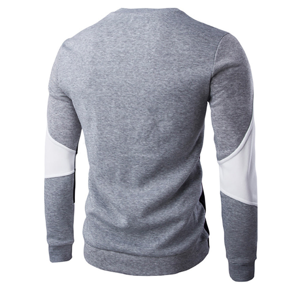 Men’s Casual Plush Baseball Sweater – Cozy Sportswear Jacket