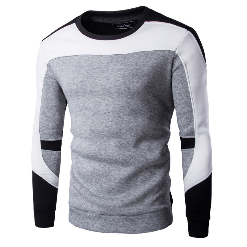 Men’s Casual Plush Baseball Sweater – Cozy Sportswear Jacket