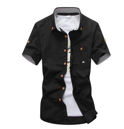 Men’s Embroidered Casual Shirt – Stylish Button-Up Shirt with Detailed Stitching