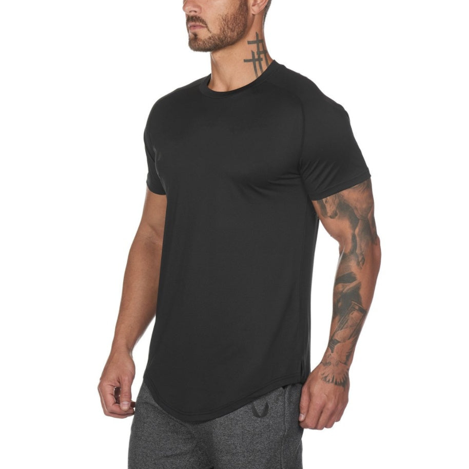 Men’s Plain Gym Shirt – Custom Fitness Sportswear for Workout & Training