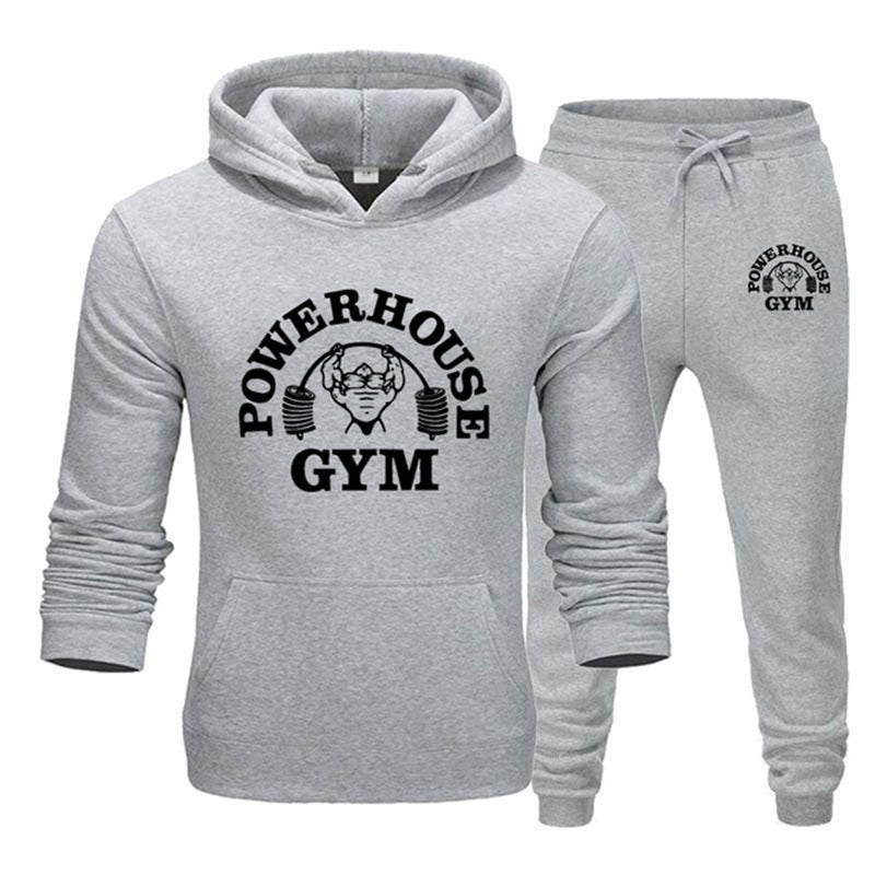 Men’s Casual 2-Piece Sportswear Set – Sweater & Sport Pants Outfit