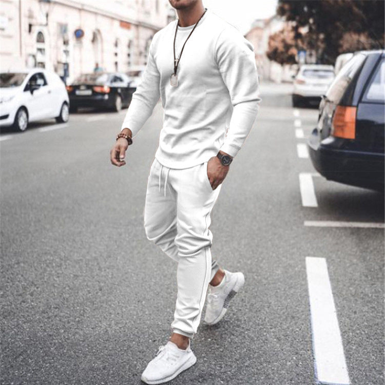 Youth Trendy Round Neck Long Sleeve Casual Sportswear Top