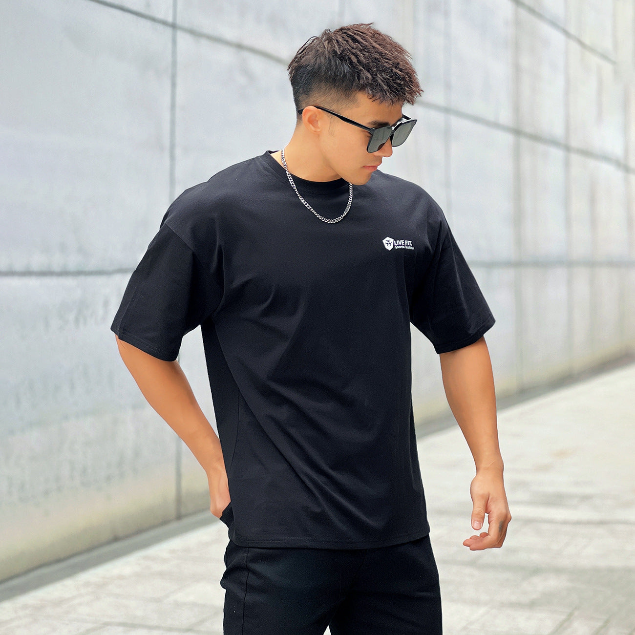 Men’s Short Sleeve Quick-Dry Printed Sports T-Shirt – Breathable Fashion Brand Activewear