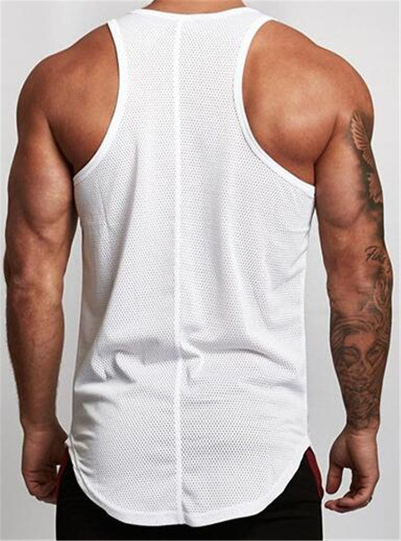 Men's Gym Wear-Breathable Sportswear Vest for Workout & Training