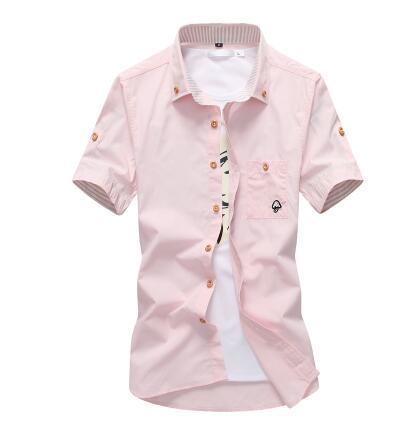 Men’s Embroidered Casual Shirt – Stylish Button-Up Shirt with Detailed Stitching
