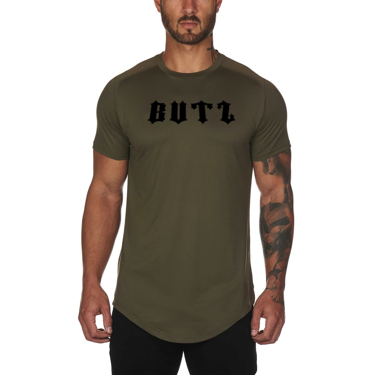 Men’s Plain Gym Shirt – Custom Fitness Sportswear for Workout & Training