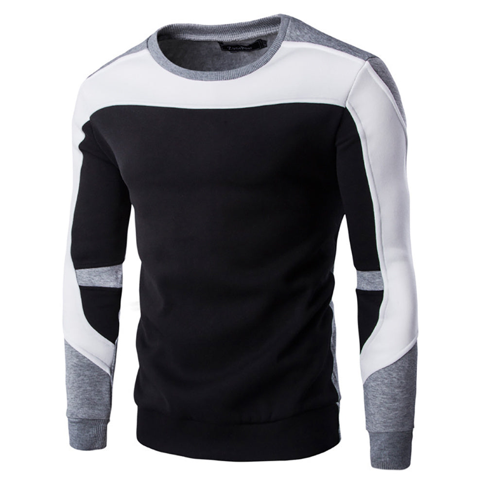 Men’s Casual Plush Baseball Sweater – Cozy Sportswear Jacket