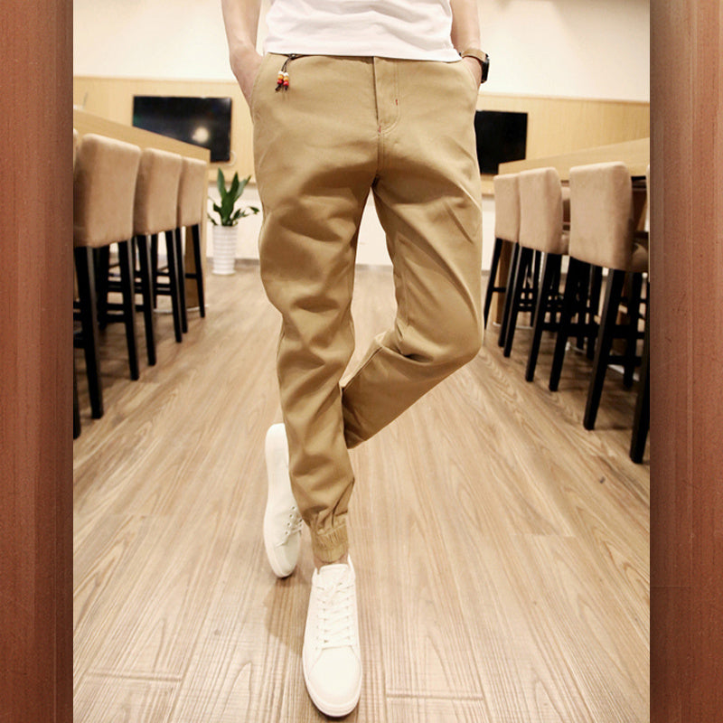 Men’s Cotton Straight-Leg Pants – Lightweight Summer Trousers for Men & Boys