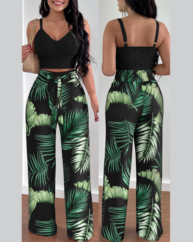 Women’s Fashion Two-Piece Suspenders Suit – Stylish Casual Outfit