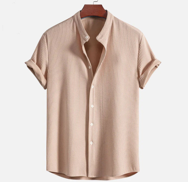 Men’s Summer Short Sleeve Loose Fit Shirt – Casual Lightweight Top