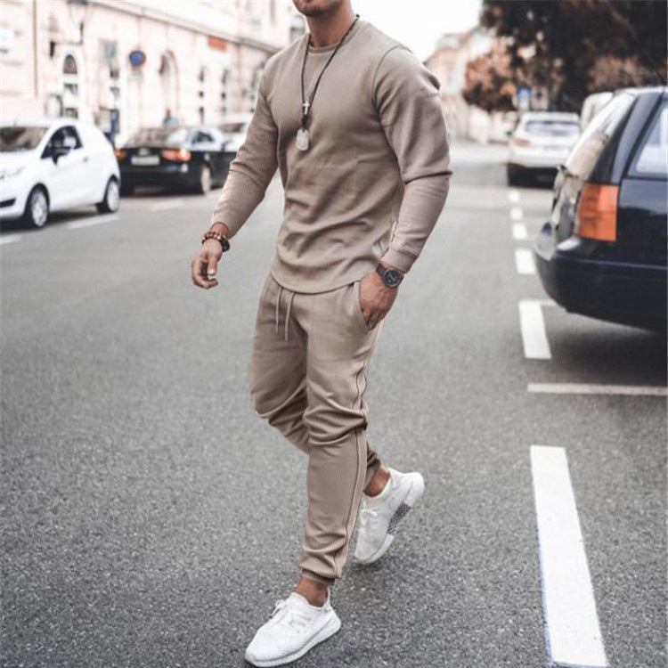 Youth Trendy Round Neck Long Sleeve Casual Sportswear Top
