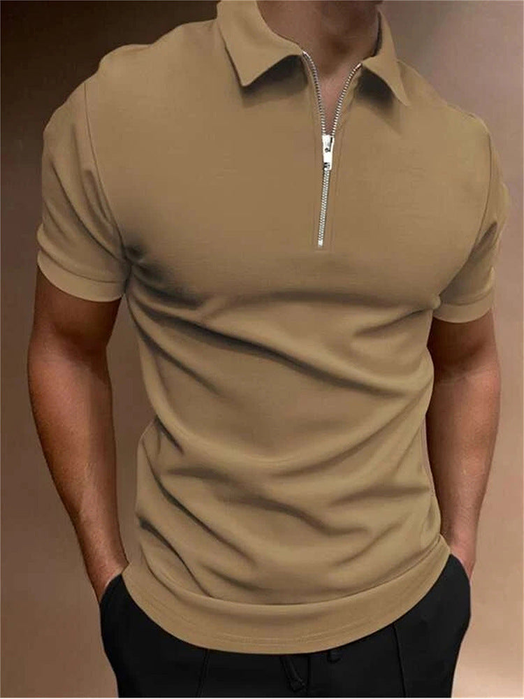 Men’s Casual Polo Shirt – Short Sleeve Digital Print Classic Summer Top