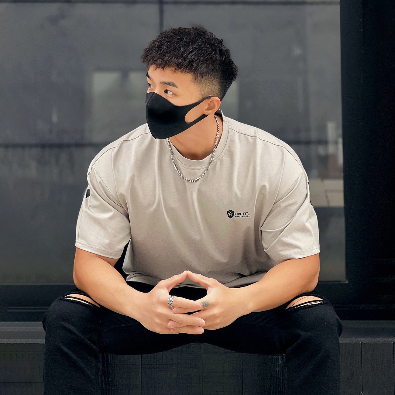 Men’s Short Sleeve Quick-Dry Printed Sports T-Shirt – Breathable Fashion Brand Activewear