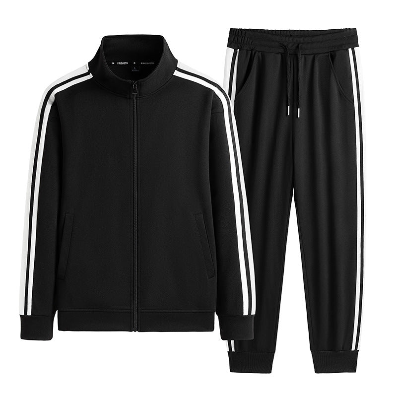 Men’s Fashion Cardigan Sweater Set – Casual Sportswear Two-Piece Outfit