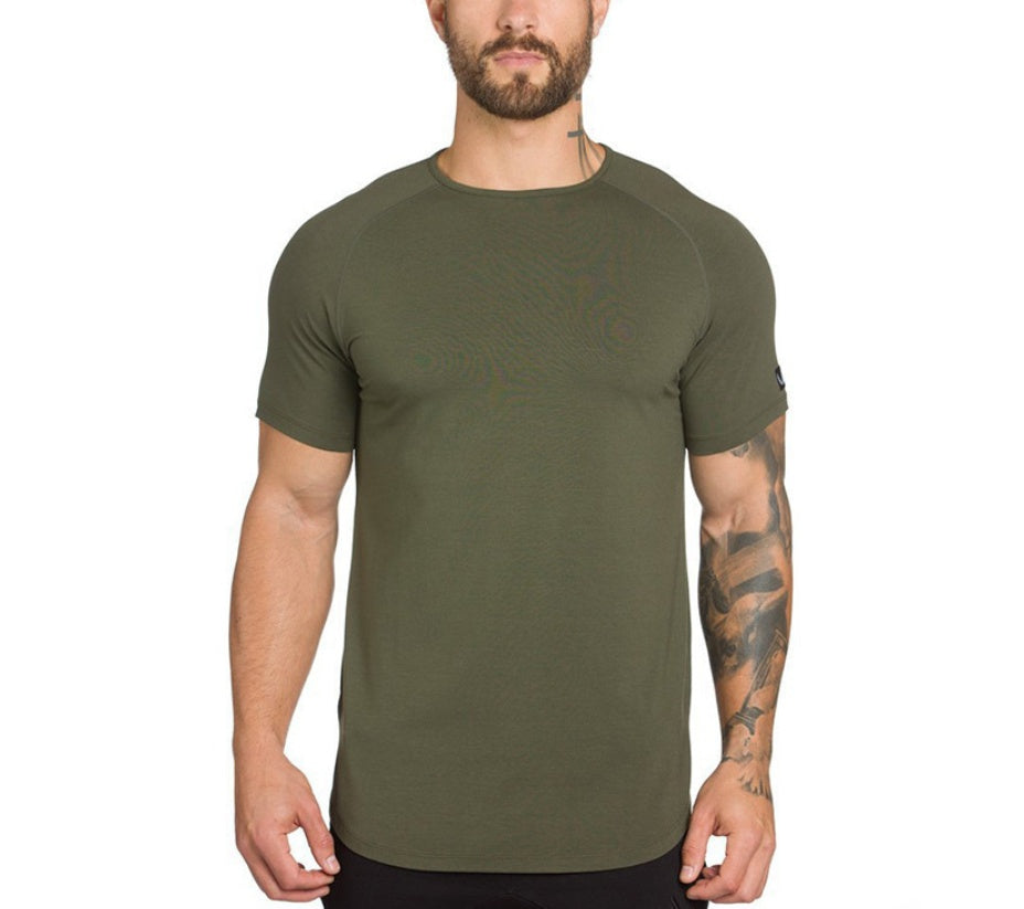 Men’s Plain Gym Shirt – Custom Fitness Sportswear for Workout & Training
