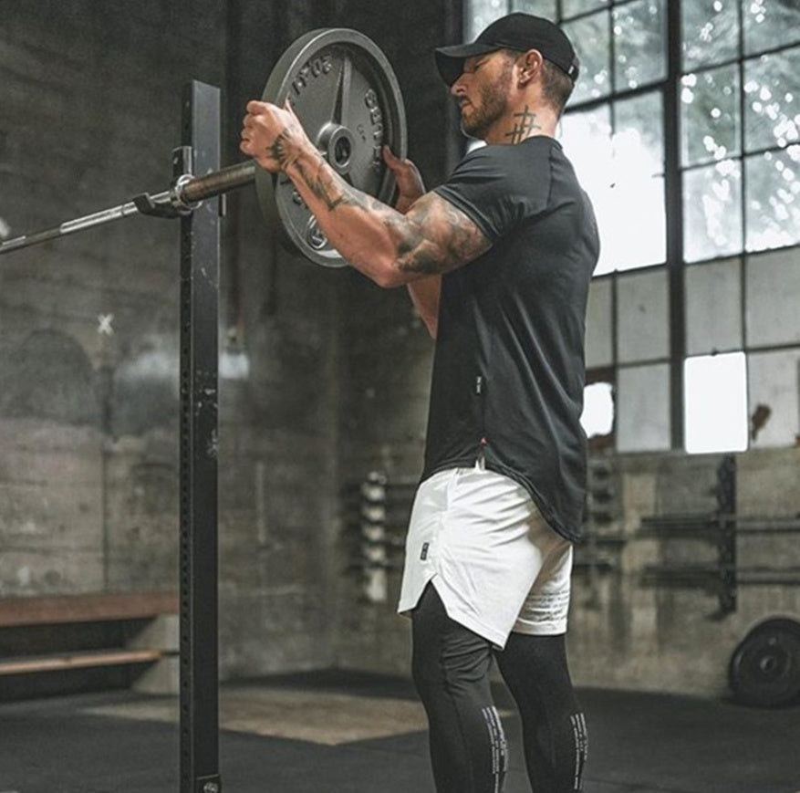 Men’s Plain Gym Shirt – Custom Fitness Sportswear for Workout & Training