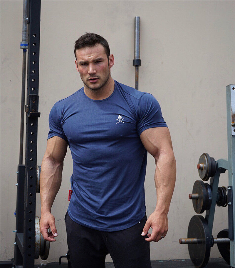 Men’s Round Neck Short Sleeve Tights – Training & Workout Activewear