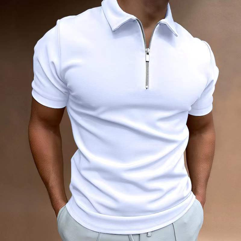 Men’s Casual Polo Shirt – Short Sleeve Digital Print Classic Summer Top