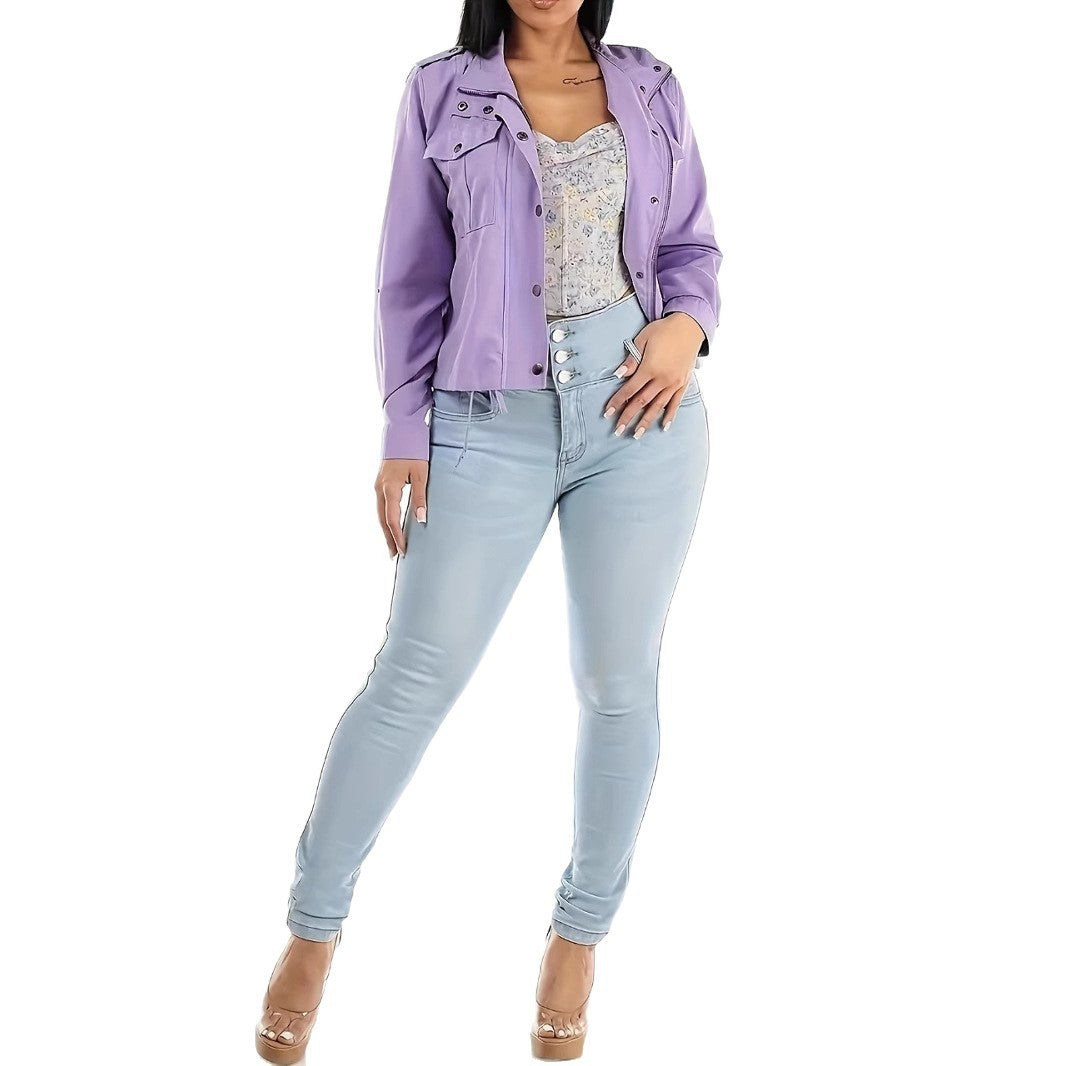 Women’s High Waist Stretch Jeans – Tight Fit Shaping & Hip Lifting Denim