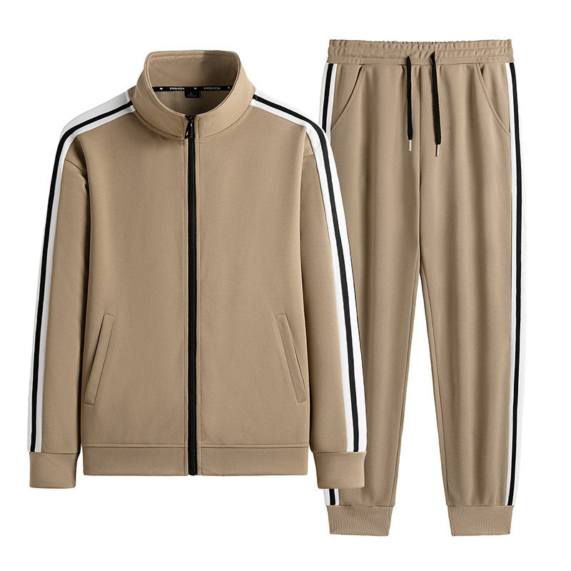 Men’s Fashion Cardigan Sweater Set – Casual Sportswear Two-Piece Outfit