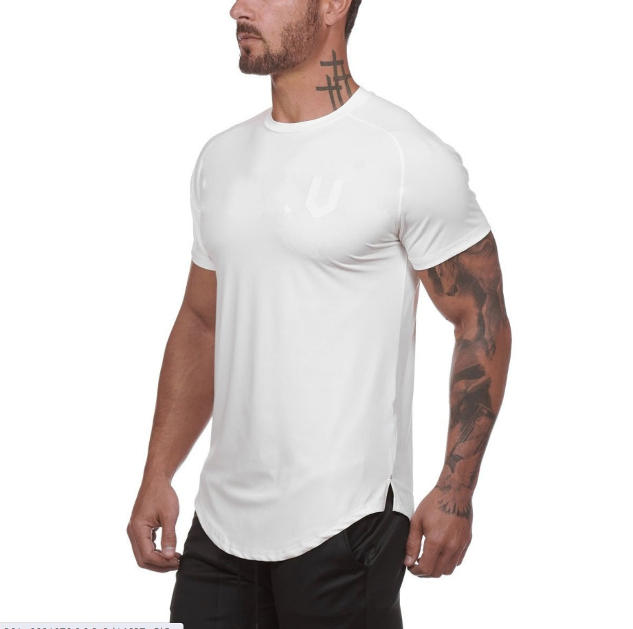 Men’s Plain Gym Shirt – Custom Fitness Sportswear for Workout & Training