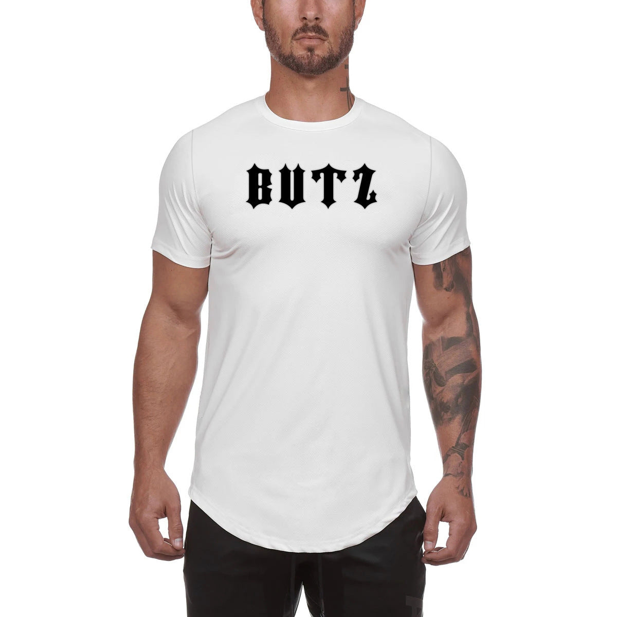 Men’s Plain Gym Shirt – Custom Fitness Sportswear for Workout & Training