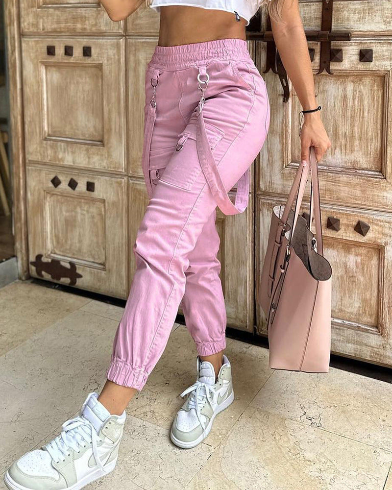 Women’s Slim-Fit Casual Lightweight Overalls – Thin Summer Jumpsuit