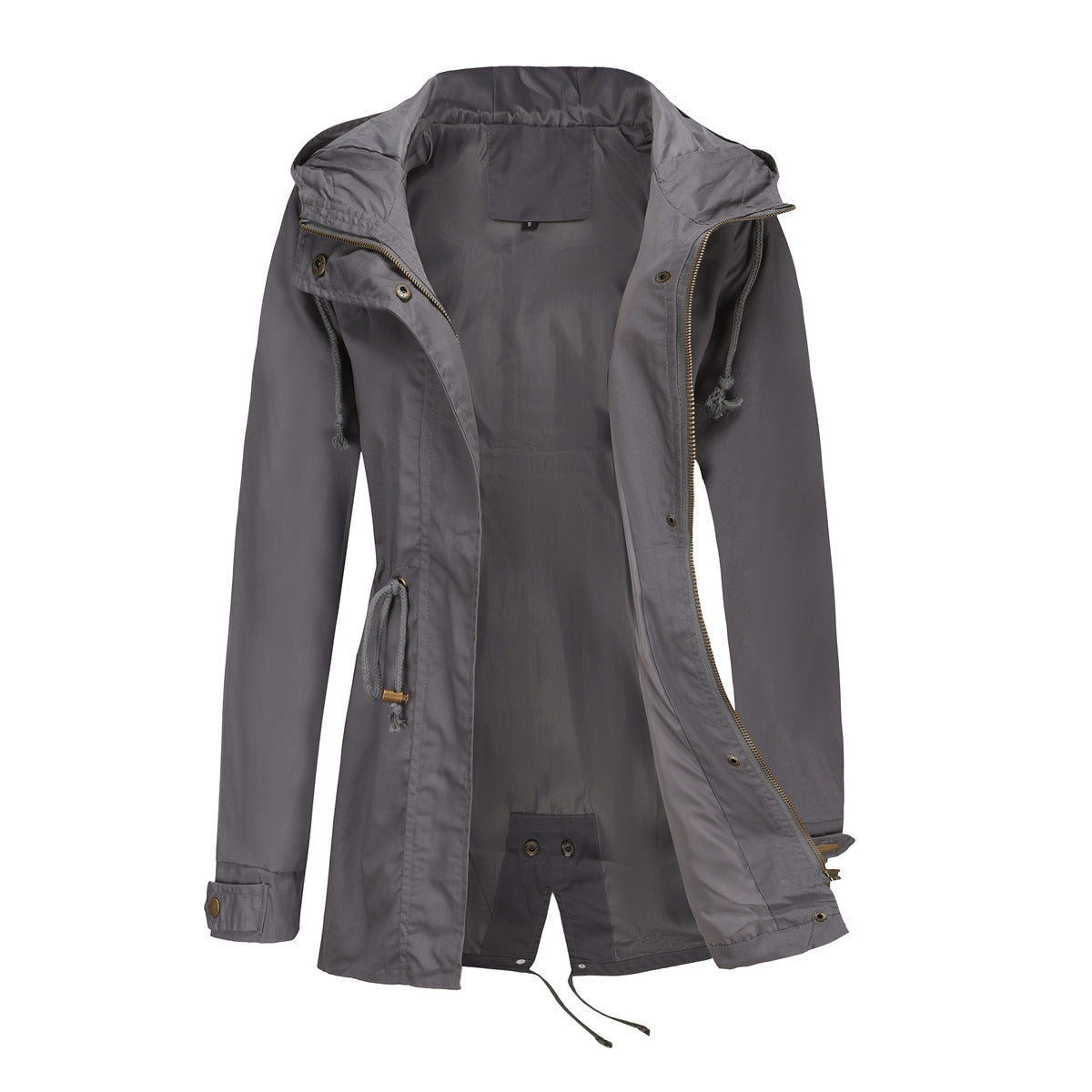 Women’s Oversized Cotton Anorak Coat – Loose Casual Jacket, Lightweight Spring/Fall Outerwear