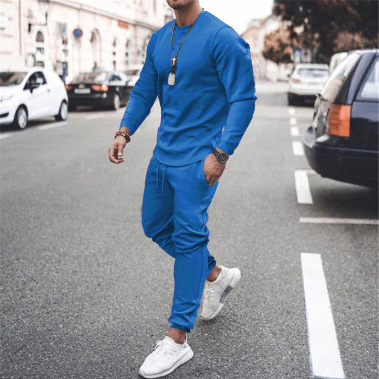 Youth Trendy Round Neck Long Sleeve Casual Sportswear Top