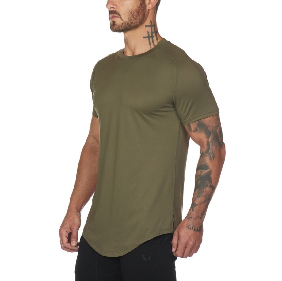 Men’s Plain Gym Shirt – Custom Fitness Sportswear for Workout & Training