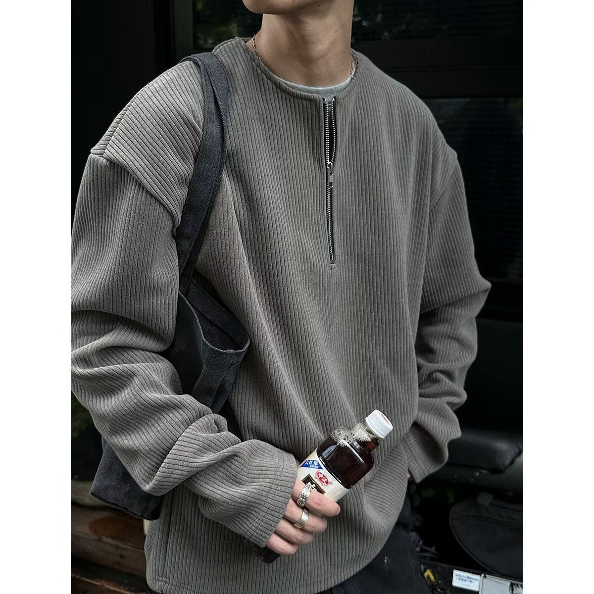 Men’s Solid Color Spring Base Layer Top – Lightweight Long Sleeve Undershirt
