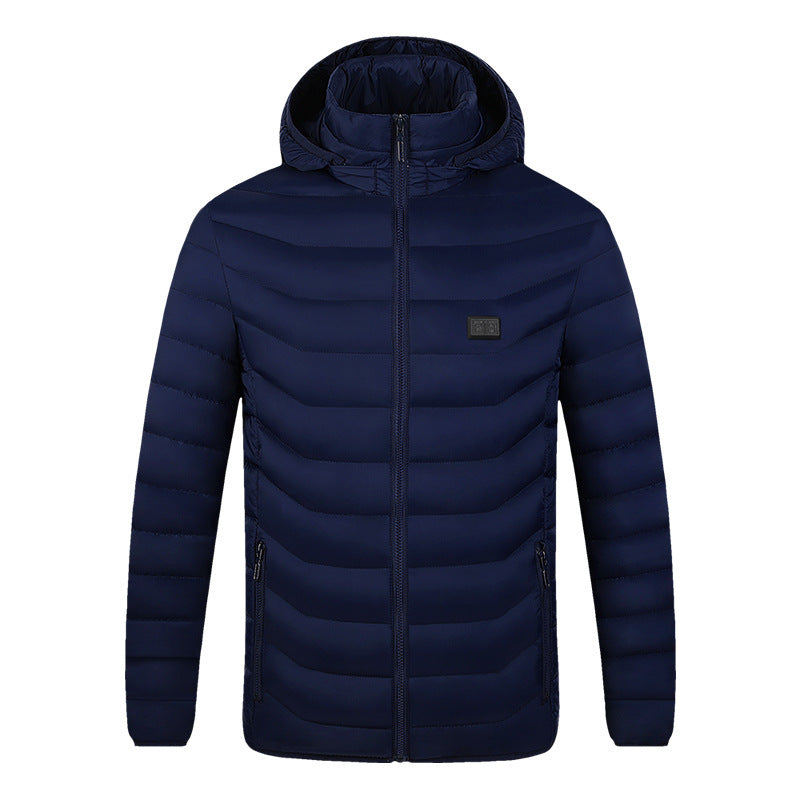 Plus Size Heated Jacket for Men – Electric Thermal Winter Coat with Battery Power